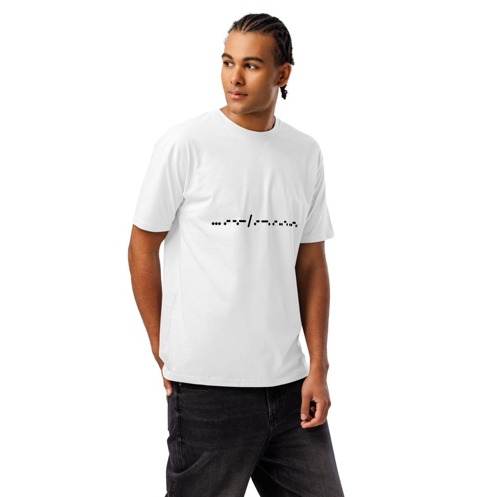 Say Again? in Morse Code T-shirt