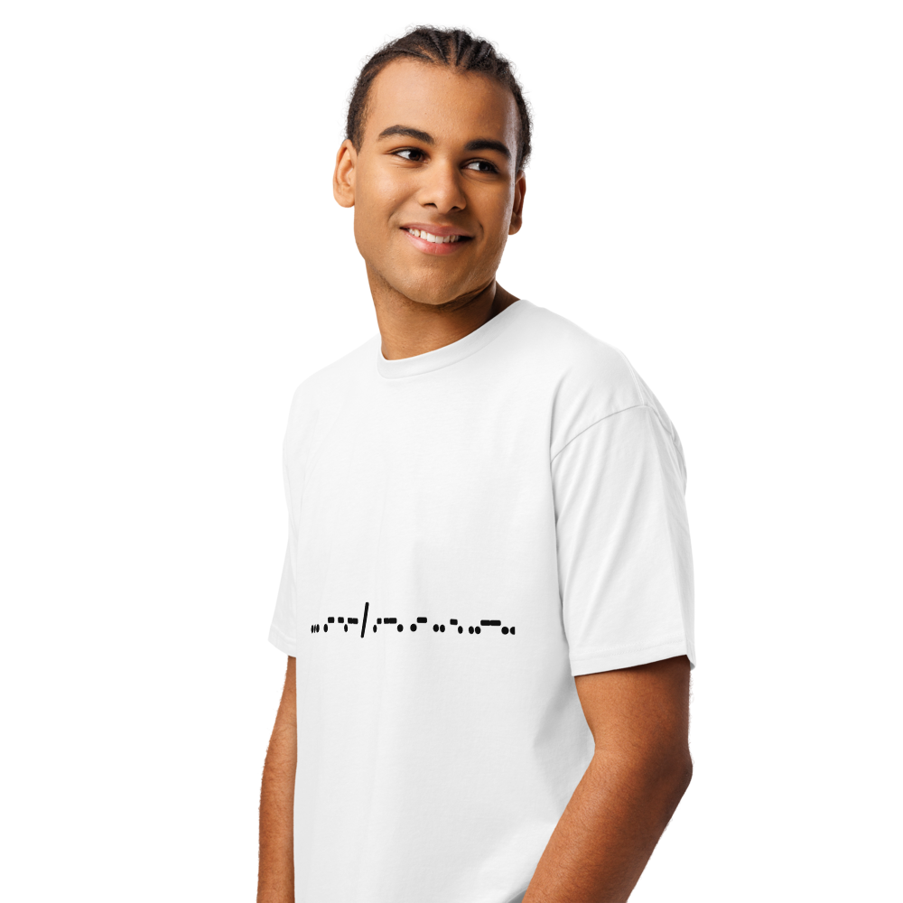 Say Again? in Morse Code T-shirt