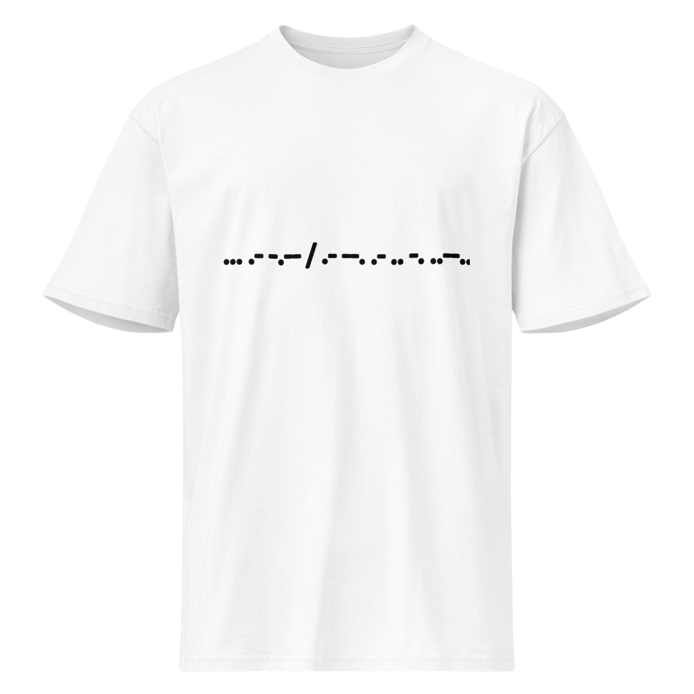 Say Again? in Morse Code T-shirt